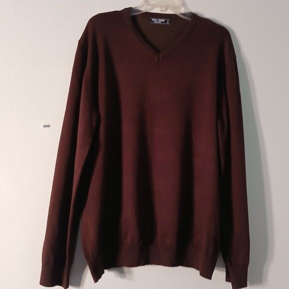 MEN'S SOFT V-NECK PULLOVER SWEATER - Picture 1 of 7